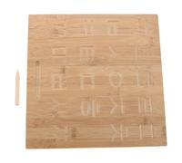 Abaodam Bamboo Handwriting Tracing Board for Double-Sided Reusable Writing Pad Learning Tool with Grooved Surface for Muscle Memory and Fine Motor Skill Development Home Schooling Supplies