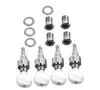 Abaodam Banjo Tuning Peg Banjo Machine Head 4pcs 4 Bushings 4 Ferrules