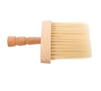 Abaodam Barber Brush Wooden Handle for Gentlemen, Lightweight Neck Duster Brush Designed for Cleaning Broken Hair and Smoothing out Beard, for Hair Salons and Personal Grooming