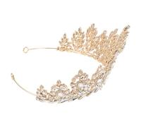 Abaodam Baroque Crown Rhinestone Tiara for Women Wedding Vintage Hair Accessory Queen Crown Decorative Tiaras for Special Occasions like Birthday Prom