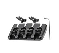 Abaodam Bass Bridge Saddle for String Bass Fixed Hardtail Bridge Metal Saddle Locked String System for Guitar Accessory