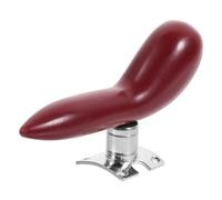 Abaodam Bassoon Rest Hand Support Replacement Pad Red Comfortable Bassoon Holder for Practice Removable Silver Base Fitting