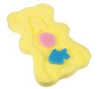 Abaodam Bath Mat Support Sponge Non Slip Bathing Pad for Newborns Comfortable Bear Shape Design for Showers Suitable for Sinks and Bathtubs