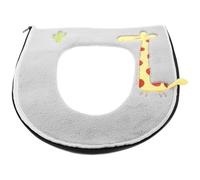 Abaodam Bathroom Toilet Mat Soft Plush Cushion Pads Heavy Duty Support Fits O U Shaped Toilets for Winter Use