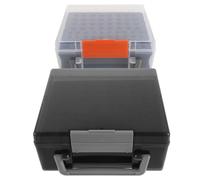 Abaodam Battery Storage Organizer Case for Aaa and Lithium Batteries with Categorized Compartments and Safety Lock with Sturdy Handle for Office and Property Management Use