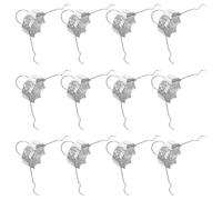 Abaodam Bauble Xmas, Reusable and Fit Silver Secure Design 100pcs Metal round Ornament Caps for Baubles with for Holiday Decorations and Public Holiday Displays