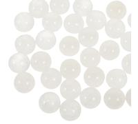 Abaodam Beads with High Precision Natural Crystal No Hole 50pcs Round Essential Oil Roller Features for DIY Jewelry Making Suitable as Vase Filler or Decorative Holder for Crafts