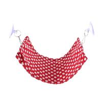 Abaodam Bearded Dragon Hanging Bed Small Pet Swing Lizard Hammock with Red Polka Dot Canvas Indoor Hanging Reptile Hammock for Leopard Gecko and Axolotl