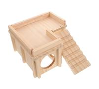 Abaodam Bearded Dragon Wooden Habitat with Climbing Sunbathing Platform Large Reptile Hide Box for Natural Environment Easy Maintenance for Lizards Tortoises