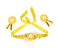 Abaodam Bee-themed Shower Corsage and Maternity Sash Set for Lightweight Floral Belt with Corsage for Pregnancy Photoshoots and Themed Party Decorations