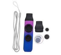 Abaodam Beginner-friendly Dual Tone Kazoo Flute with High-low Sound Control Gradient Color Instrument for Adults Portable Lightweight Music for Family Fun Parties and Music Education