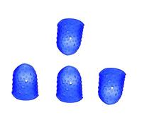 Abaodam Beginner Guitarist Essential: 4 Pcs Silicone Finger Caps Comfort Fit for Sore Fingers (l)