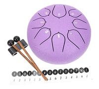 Abaodam Beginner Steel Tongue Drum Percussion Ethereal Hand Drum Portable Design for Yoga Meditation Music Lovers