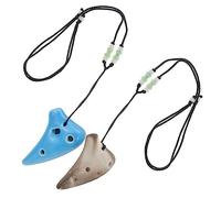 Abaodam Beginner Student Ocarina 6-hole Mini Ocarina Instrument Music Necklace for Boys and Girls Practice Toy