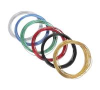 Abaodam Bendable Aluminum Wire for Gardening and Making Ornaments 6 Rolls 1mm Diameter 32.8ft Long Malleable Craft Wire Suitable for Indoor and Outdoor Applications for Floral
