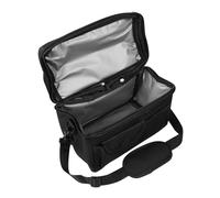Abaodam Bento Insulation Bag Waterproof Storage Tote Canvas Tote Bag Picnic Tote Bag Tote Bag for Beach Useful Insulated Bag Portable Picnic Bag Bags Waterproof Aluminum Film Black