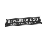 Abaodam Beware of Dog Sign Iron Sheet Garden Warning Plaque Resistant Caution Board for Outdoor Fence Gate and Courtyard Safety Alert