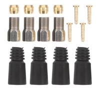 Abaodam Bicycle Hydraulic Brake Pipe Fittings Model 59 Brass Olive Insert | PVC and Stainless Steel Parts, Protective Rubber Covers Included, Precise Response, Easy Maintenance for Service
