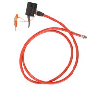 Abaodam Bicycle Inflator Hose with Durable Metal Head Reusable Air Hose for Quick and Effortless Inflation Compatible with Multiple Valve Types for Cycling and Outdoor Use