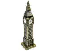 Abaodam Big Ben Model Desktop Ornament British Clock Tower Craft Alloy Home Tabletop Decor Gift for Office and Living Room