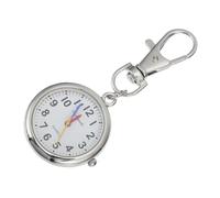 Abaodam Big Number Digital Pocket Watch for Children and Students, Silver Alloy Case, Easy-Read Numbers, Keychain Nurse Exam Watch for Boys and Girls and Elderly Use