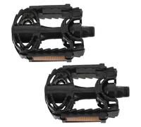 Abaodam Bike Pedals for Anti-skid Design, Plastic and Metal Sturdy Material, Space Saving and Promotes Stability, Suitable for Outdoor and Urban Cycling