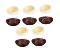 Abaodam Bird Nest Craft Decor Small Bird Nests for Crafts Unique and Creative Design Jute Material 13X13X5Cm Decorative Centerpiece for Table Setting Special Occasions