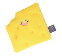 Abaodam Bite-resistant Cheese Shaped Dog Sniff Pad Plush Foraging Cushion Interactive Pet for Treat Hunting and Enrichment Compact Squeaky Snuffle Mat for Indoor Outdoor Puppy Play