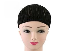 Abaodam Black Crochet Wig Cap for Braids Stretchable and Washable Polyester Dome Net Wig Cap Suitable for Everyday Use