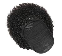 Abaodam Black Curly Ponytail Hair Extension and with Good Texture and Easy to Store product accessories Drawstring Style Suitable for Most Skin Tones and Face Shape