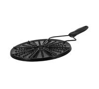 Abaodam Black Enamel Heat Diffuser Plate for Gas Stoves Thermal Guide Protection Plate with Heat Conduction Compact Stable Design for Gentle Cooking of Porridge and Milk Portable and