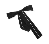 Abaodam Black Fabric Bow Tie Brooch for Women, Shirt Bow Pin Accessory with Butterfly Knot Design, Pre-Tied Fabric Brooch Suitable for Dresses and Party Wear