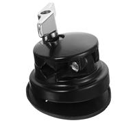 Abaodam Black Floor Tom Leg Clamp with Adjustment Function and Easy Installation, Silver-plated Iron Tom Mount Bracket for Drum Kits, for Stage and Studio Use