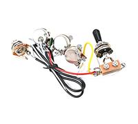 Abaodam Black Hat Rocker Switch A500k and B500k for Electric Guitar Potentiometer Harness Includes Pickup Wiring Harness and Guitar Parts Replacement Suitable for Electric Switch Wiring