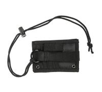 Abaodam Black Id Card Holder Lanyard with Badge Clip, Oxford Cloth Badge Holder for Work and Student Cards, Sturdy Neck Strap Protective Cover for Office and School Use