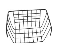 Abaodam Black Metal Rabbit Hay Feeder Hanging Basket for Cage Open-top Design for Easy Access Mess-reducing Rack for Guinea Pigs and Small Animals Convenient Self-feeding Holder for Clean