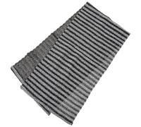 Abaodam Black Patterned Bath Towel for Exfoliating and Back Rub with Foldable Polyester Design, Long Strip Bathing Towel for Shower and Home Bath Use