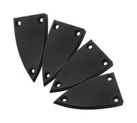 Abaodam Black Plastic Electric Guitar Truss Rod Cover Replacement 4pcs Set with Easy Installation Triangle Shape Suitable for Guitar and Accessories