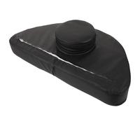 Abaodam Black Pu Adjustable Face Massage Pillow Hole Design Bedrest Pillow with Resistance to Dirt and Improved Breathing for Spa Massage