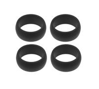 Abaodam Black Silicone Ring for Men, Flexible Sports Band | Simple Stylish Design, Comfortable Wear for Valentines and Anniversary, Indoor Fitness Accessory, Creative Look