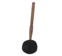 Abaodam Black Wooden Felt Singing Bowl Mallet Easy to Hold and Convenient to Operate for Buddha Musical Instruments Sound Bowl Stick Accessory for Meditation and Relaxation