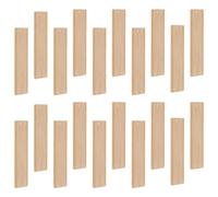 Abaodam Blank DIY Bookmark 20pcs Wood Unfinished Bamboo with Round Corner for Keychains and Wedding Party Use
