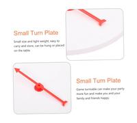 Abaodam Blank DIY Prize Wheel Lottery Turntable for Party Games Smooth-spinning Rotatable Wheel for Carnivals Classrooms Trade Shows and Holiday Events Single