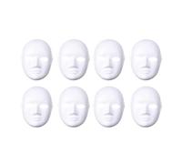 Abaodam Blank Paper Pulp Masks and Comfortable Fit with Elastic Strap 8pcs DIY for Easter Carnival Costume Mask and Fancy Dress Graffiti Face Cosplay