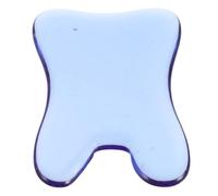 Abaodam Blue Crystal Facial Scraping Board Gua Sha Tool 4-Sided Natural Stone Massager for Jaw Sculpting and Wrinkle Reduction, Sensitive Skin Friendly Hand-Polished Rounded Edges, Face