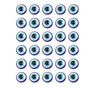 Abaodam Blue Evil Eye Dome Charms for DIY Jewelry Making, Plastic round Embellishments with Beautiful Appearance, for Shoes and Cell Phone Decoration to Develop Creativity