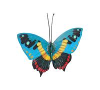 Abaodam Blue Iron Art 3d Butterfly Wall Decor Workmanship Unique Hanging Wall Decoration Patio Assorted Style Assorted style