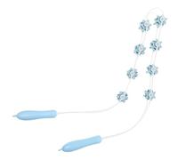 Abaodam Blue Manual Roller Massage Tool for Back Calf Leg Muscle Relief Pull Back Strip Massager Stick for Yoga Fitness Trigger Point Therapy