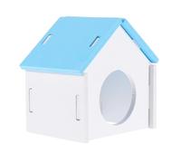 Abaodam Blue Pvc Hamster Sleeping Nest for Small Pets with Cozy Sleeping Environment and Long Serving Life, Hideaway House for Gerbils and Chinchillas