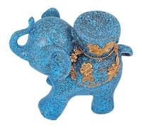Abaodam Blue Resin Elephant Shape Sculpture Crystal Ball Stand Decorative and Stable Desktop Ornament for Home Display Assorted style